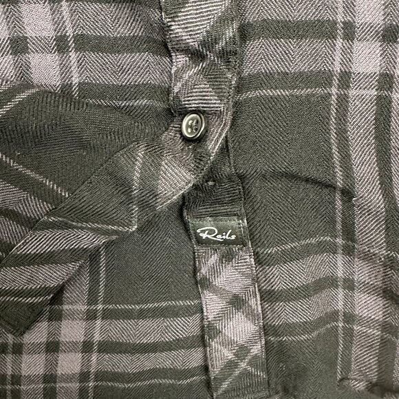 Rails Black Plaid Button down Shirt - Picture 3 of 7